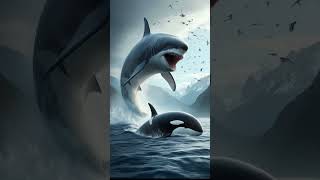 megalodon vs Animals vs Dinosaurs Giant Mosasaurus Orca Tiger [upl. by Nadnarb]