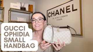 GUCCI OPHIDIA SMALL HANDBAG REVIEW WHAT FITSMODSHOTS [upl. by Bushweller]