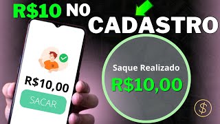 APP Paga R 10 só pelo Cadastro  App Pagando no Cadastro 2024 cadastre e ganhe dinheiro [upl. by Nosiaj118]