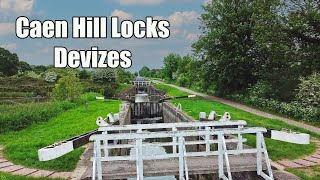 Caen Hill Locks Devizes Wiltshire [upl. by Bock988]