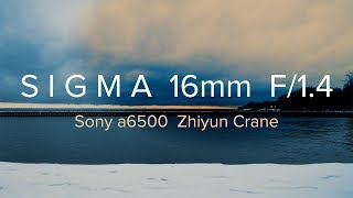 SIGMA 16mm F14  Sony a6500  Zhiyun crane  Cinematic VLOG [upl. by Jada]