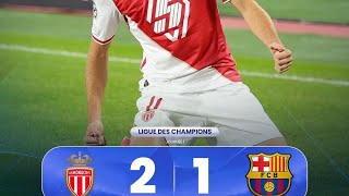 As Monaco 21 Fc Barcelone 😂😂1ere défaite de la saison 😂😂😂 [upl. by Berman707]