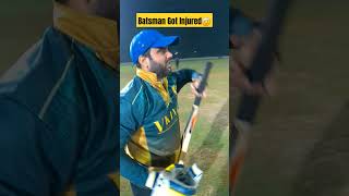 Batsman Tried Hitting The Ball And Got Injured playsafe cricket gopro safety cricketlover safe [upl. by Yanad870]