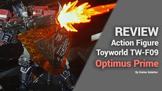 Review Action Figure Toyworld Optimus Prime TWF09 Deluxe Edition [upl. by Ynaffyt689]