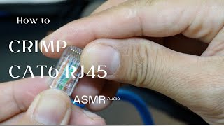 How to CRIMP CAT6 RJ45  ASMR [upl. by Garwood494]