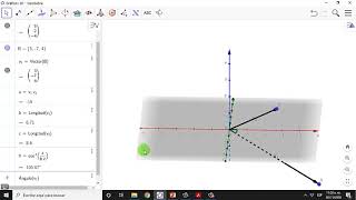 Producto escalar y vectorial en Geogebra [upl. by Akitahs803]