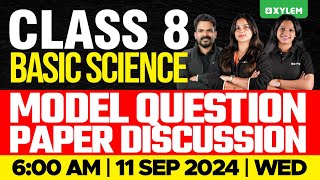 Class 8 Basic Science  Onam Exam  Model Question Paper Discussion  Xylem Class 8 [upl. by Aicre23]