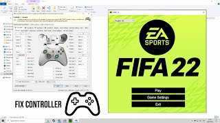 How to configure your controller in FIFA 22  PC  x360ce 2022 [upl. by Trumann288]