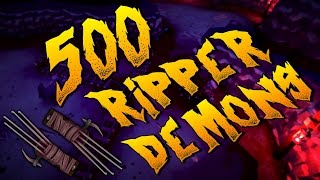 Runescape  Loot From 500 Ripper Demons [upl. by Hiasi]