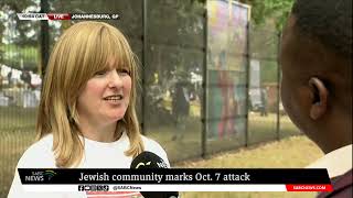 Middle East Conflict I Jewish community in South Africa marks October 7 attack Wendy Kahn [upl. by Edobalo]