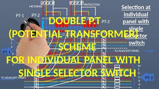 PT SELECTION SCHEMEDOUBLE PT WIRING CONNECTIONPOTENTIAL TRANSFORMER WIRING CONNECTION [upl. by Dnalevelc]