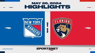 NHL Game 3 Highlights  Rangers vs Panthers  May 26 2024 [upl. by Meeharb989]