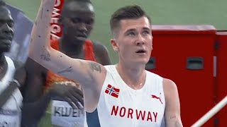 Jakob Ingebrigtsen wins Mens 5000m finals for Norway in Olympics 2024 [upl. by Hgielsa]