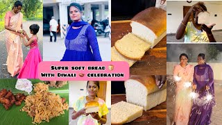 Homemade Bread 🍞 making for beginners 😍with my Diwali celebration 🎉 SpicyHand homemadebread [upl. by Eittik]