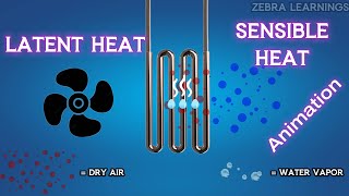 Latent Heat and Sensible Heat Explained  Humidity  Animation  hvac hvacsystem hvacmaintenance [upl. by Zerline]