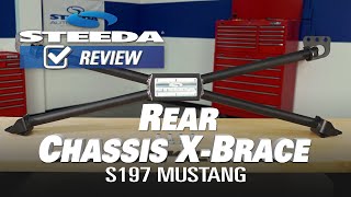 S197 Mustang Rear Chassis XBrace  Steeda Review [upl. by Haleehs]