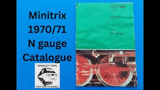 Minitrix 1970  71 N gauge model railways catalogue full look through by Mangley Town ModelRailway [upl. by Bergen]