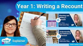 Year 1 Writing a Recount with Twinkl Teaches [upl. by Aro]