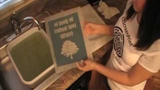 DIY Silk Screen Printing at Home HowTo Make A Stencil  EZScreenPrint Step 1 [upl. by Yddeg]