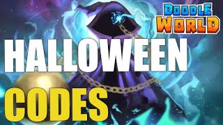 🎃 HALLOWEEN 👻 DOODLE WORLD CODES ROBLOX [upl. by Boswall]