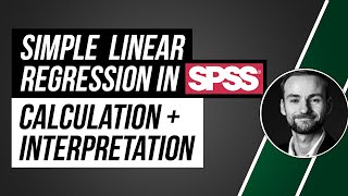 How to do a simple linear regression in SPSS and output interpretation  step by step [upl. by Melvin]