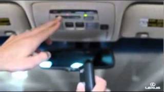 How To Pair Garage Door Opener with a Lexus ES 350 [upl. by Cirdet115]