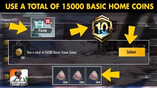 Use A Total Of 15000 Basic Home Coins  Bgmi A10 Rp Mission Explain [upl. by Osmo100]