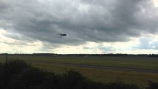 Avro Vulcan XH558 fast pass and howl at Doncaster 28062015 [upl. by Ysdnil]