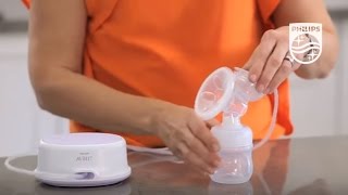 Unboxing the AVENT Single electric breast pump and how the unit works  Philips  SCF332 [upl. by Ruhtracm]