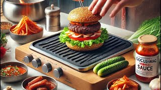 American Style Cheese Burger Chicken Burger Shrimp Burger  Burger Shop in Korea [upl. by Acinyt]