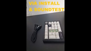 ZUOYA GMK26 numpad sound test and VIA installation [upl. by Yenterb]