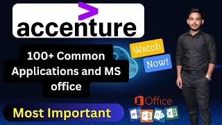 100 Common Applications and MS office [upl. by Airdnahc]