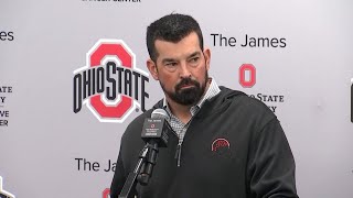 Ryan Day holds press conference ahead of Ohio StateIndiana game [upl. by Annawd941]