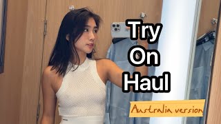 4K try on haul in Australia with bunnybrownie [upl. by Ahar]