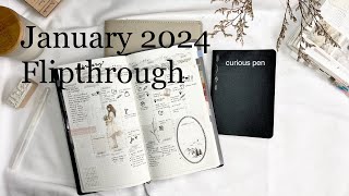 Stalogy Notebook  Nolty planner  Jan Flipthrough Curious Pen [upl. by Guntar314]