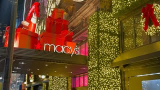 4K NYC Macys Holiday Square 2024 ✨ NYC NEWEST Holiday Market amp More [upl. by Yort230]