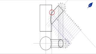 INTERPENETRATION  INTERSECTION AND DEVELOPMENT OF TWO UNEQUAL CYLINDERS [upl. by Filomena]