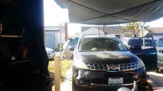 2006 nissan murano door handle replace [upl. by Ydnam746]