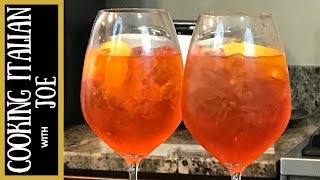 Aperol Spritz Italian Cocktail  Cooking Italian with Joe [upl. by Blader]