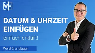 DATUM amp UHRZEIT einfügen einfach erklärt  Lerne Microsoft Word ✅ [upl. by Nuy990]