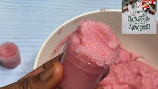 how to make exfoliating lip scrub  how to get pink lips [upl. by Ardaed255]