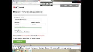 How To Register Mojang Account [upl. by Lory]