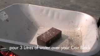 How to rehydrate a coir block by The Coir Store [upl. by Holman]