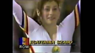 Ecaterina SZABO ROM beam  1984 Olympics Los Angeles EF [upl. by Wertz730]