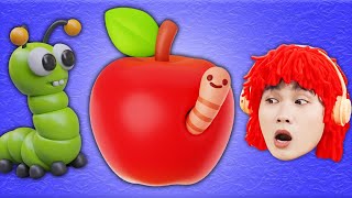 OmNomnom Song🪱Herman the Worm  More Nursery Rhymes by Dominoka Kids Song [upl. by Levey]