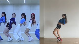 DANCE COMPARISON Cheeky Icy Thang  Stayc chorus  dance break  meorix [upl. by Atokad]