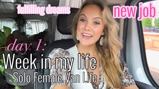 Solo Female Van Life  A Week in my Life VLOG  starting a new chapter [upl. by Kcirttap161]