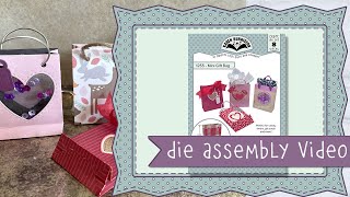 Karen Burniston Die 1255 Mini Gift Bag Assembly [upl. by Haleigh]