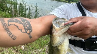 Travel Rod test🔥 Im going to France🇫🇷 Bass Fishing Ft Worth  Roanoke [upl. by Sib]