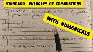 lecture 5standard enthalpy of combustion with numericalscalculate the heat of combustion [upl. by Uticas408]